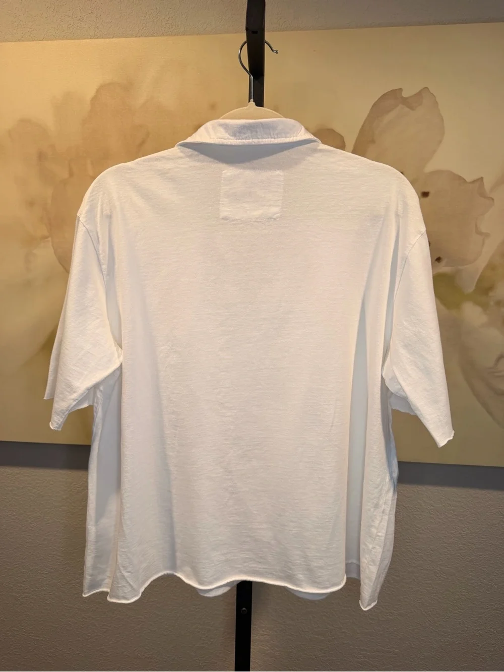 🆕 Frank & Eileen Patty Short-Sleeve Popover Henley in white - Picture 8 of 8
